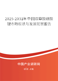 2025-2031年中國雙草酸硼酸鋰市場現(xiàn)狀與發(fā)展前景報告