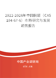 2022-2028年中國桃醛（CAS 104-67-6）市場(chǎng)研究與發(fā)展趨勢(shì)報(bào)告