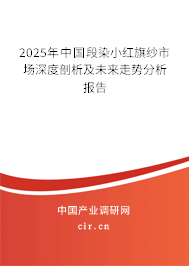 2025年中國段染小紅旗紗市場深度剖析及未來走勢分析報告