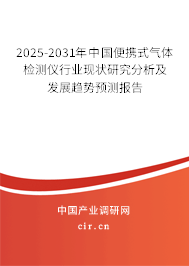 2025-2031年中國(guó)便攜式氣體檢測(cè)儀行業(yè)現(xiàn)狀研究分析及發(fā)展趨勢(shì)預(yù)測(cè)報(bào)告