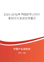 2025-2031年中國農(nóng)用UTV行業(yè)研究與發(fā)展前景報(bào)告