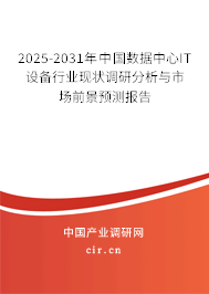2025-2031年中國數(shù)據(jù)中心IT設(shè)備行業(yè)現(xiàn)狀調(diào)研分析與市場前景預(yù)測報告
