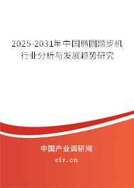 2025-2031年中國橢圓踏步機行業(yè)分析與發(fā)展趨勢研究