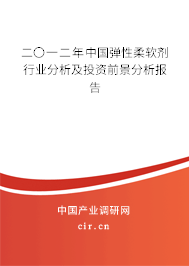 二〇一二年中國彈性柔軟劑行業(yè)分析及投資前景分析報告