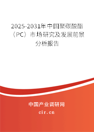 2025-2031年中國(guó)聚碳酸酯（PC）市場(chǎng)研究及發(fā)展前景分析報(bào)告