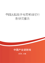 中國(guó)太陽(yáng)能手電筒項(xiàng)目可行性研究報(bào)告