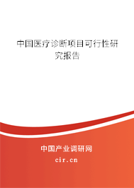 中國(guó)醫(yī)療診斷項(xiàng)目可行性研究報(bào)告