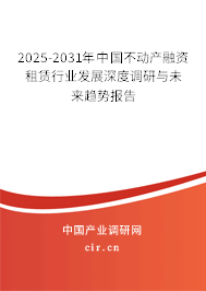 2025-2031年中國(guó)不動(dòng)產(chǎn)融資租賃行業(yè)發(fā)展深度調(diào)研與未來趨勢(shì)報(bào)告