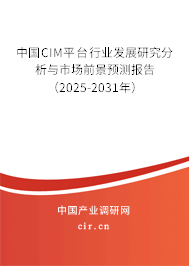 中國CIM平臺行業(yè)發(fā)展研究分析與市場前景預測報告（2025-2031年）