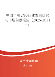 中國車用LNG行業(yè)發(fā)展研究與市場前景報告（2025-2031年）