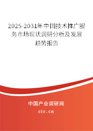 2025-2031年中國(guó)技術(shù)推廣服務(wù)市場(chǎng)現(xiàn)狀調(diào)研分析及發(fā)展趨勢(shì)報(bào)告