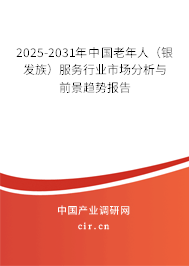 2025-2031年中國老年人（銀發(fā)族）服務(wù)行業(yè)市場分析與前景趨勢報(bào)告