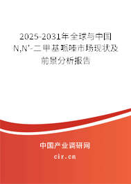 2025-2031年全球與中國N,N'-二甲基哌嗪市場現(xiàn)狀及前景分析報告