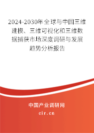 2024-2030年全球與中國三維建模、三維可視化和三維數(shù)據(jù)捕獲市場深度調(diào)研與發(fā)展趨勢分析報告