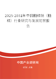 2025-2031年中國(guó)糖精鈉（糖精）行業(yè)研究與發(fā)展前景報(bào)告