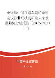 全球與中國鐵道車輛輪重測(cè)定儀行業(yè)現(xiàn)狀調(diào)研及未來發(fā)展趨勢(shì)分析報(bào)告（2025-2031年）