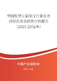 中國(guó)智慧火鍋餐廳行業(yè)現(xiàn)狀調(diào)研及發(fā)展趨勢(shì)分析報(bào)告（2025-2031年）