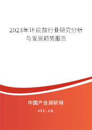 2023年環(huán)烷酸行業(yè)研究分析與發(fā)展趨勢報告