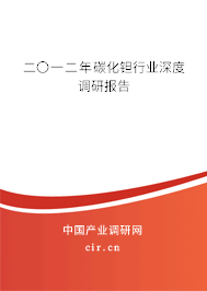 二〇一二年碳化鉭行業(yè)深度調(diào)研報告