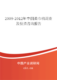 2009-2012年中國(guó)柔巾機(jī)調(diào)查及投資咨詢報(bào)告