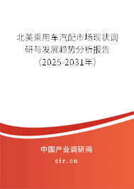 北美乘用車汽配市場現(xiàn)狀調(diào)研與發(fā)展趨勢分析報告（2025-2031年）