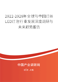 2022-2028年全球與中國(guó)燈絲LED燈泡行業(yè)發(fā)展深度調(diào)研與未來(lái)趨勢(shì)報(bào)告