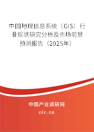 中國(guó)地理信息系統(tǒng)（GIS）行業(yè)現(xiàn)狀研究分析及市場(chǎng)前景預(yù)測(cè)報(bào)告（2025年）