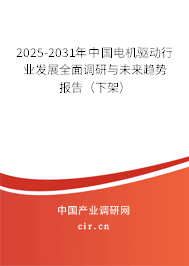 2025-2031年中國(guó)電機(jī)驅(qū)動(dòng)行業(yè)發(fā)展全面調(diào)研與未來(lái)趨勢(shì)報(bào)告（下架）