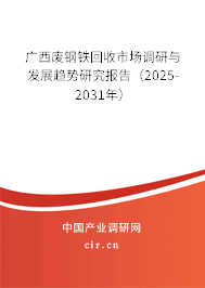 廣西廢鋼鐵回收市場(chǎng)調(diào)研與發(fā)展趨勢(shì)研究報(bào)告（2025-2031年）