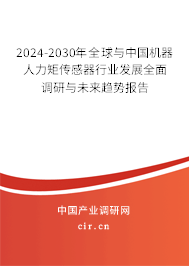 2024-2030年全球與中國機(jī)器人力矩傳感器行業(yè)發(fā)展全面調(diào)研與未來趨勢報告