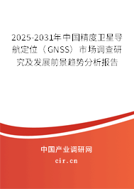 2025-2031年中國精度衛(wèi)星導(dǎo)航定位（GNSS）市場調(diào)查研究及發(fā)展前景趨勢(shì)分析報(bào)告