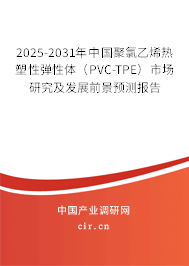 2025-2031年中國聚氯乙烯熱塑性彈性體（PVC-TPE）市場研究及發(fā)展前景預(yù)測報告
