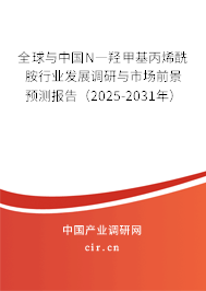 全球與中國N―羥甲基丙烯酰胺行業(yè)發(fā)展調(diào)研與市場前景預(yù)測報告（2025-2031年）