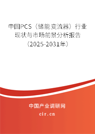 中國PCS（儲(chǔ)能變流器）行業(yè)現(xiàn)狀與市場前景分析報(bào)告（2025-2031年）