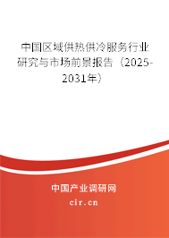 中國區(qū)域供熱供冷服務行業(yè)研究與市場前景報告（2025-2031年）