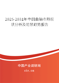 2025-2031年中國曲軸市場現(xiàn)狀分析及前景趨勢報(bào)告