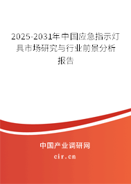 2025-2031年中國應急指示燈具市場研究與行業(yè)前景分析報告