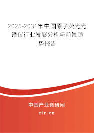 2025-2031年中國原子熒光光譜儀行業(yè)發(fā)展分析與前景趨勢報告