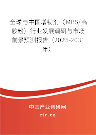 全球與中國增韌劑（MBS/高膠粉）行業(yè)發(fā)展調(diào)研與市場前景預測報告（2025-2031年）