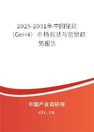 2025-2031年中國(guó)鍺烷（GeH4）市場(chǎng)現(xiàn)狀與前景趨勢(shì)報(bào)告