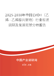 2025-2030年中國(guó)EVOH（乙烯 - 乙烯醇共聚物）行業(yè)現(xiàn)狀調(diào)研及發(fā)展前景分析報(bào)告