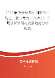 2025年版全球與中國(guó)聚己二酰己二胺（尼龍66/PA66）市場(chǎng)現(xiàn)狀調(diào)研與發(fā)展趨勢(shì)分析報(bào)告