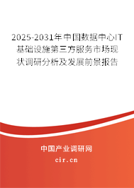 2025-2031年中國數(shù)據(jù)中心IT基礎(chǔ)設(shè)施第三方服務(wù)市場現(xiàn)狀調(diào)研分析及發(fā)展前景報(bào)告