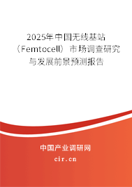 2025年中國(guó)無線基站（Femtocell）市場(chǎng)調(diào)查研究與發(fā)展前景預(yù)測(cè)報(bào)告