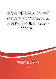 全球與中國鹽酸文拉法辛緩釋膠囊市場現(xiàn)狀全面調(diào)研及發(fā)展趨勢分析報告（2024-2030年）