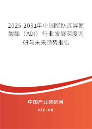 2025-2031年中國脂肪族異氰酸酯（ADI）行業(yè)發(fā)展深度調(diào)研與未來趨勢報告