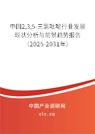 中國2,3,5-三氯吡啶行業(yè)發(fā)展現(xiàn)狀分析與前景趨勢報(bào)告（2025-2031年）