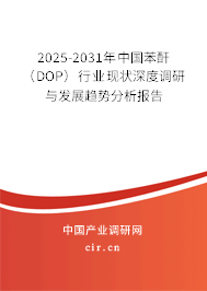 2025-2031年中國苯酐（DOP）行業(yè)現(xiàn)狀深度調(diào)研與發(fā)展趨勢分析報告