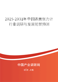 2025-2031年中國表面張力計(jì)行業(yè)調(diào)研與發(fā)展前景預(yù)測