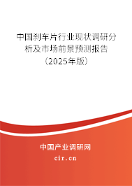 中國剎車片行業(yè)現(xiàn)狀調(diào)研分析及市場前景預(yù)測報告（2025年版）